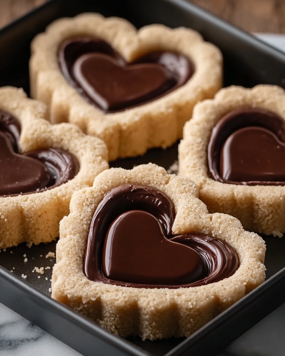 Linzer Heart Cookies with Chocolate Filling Recipe - Recipe Image