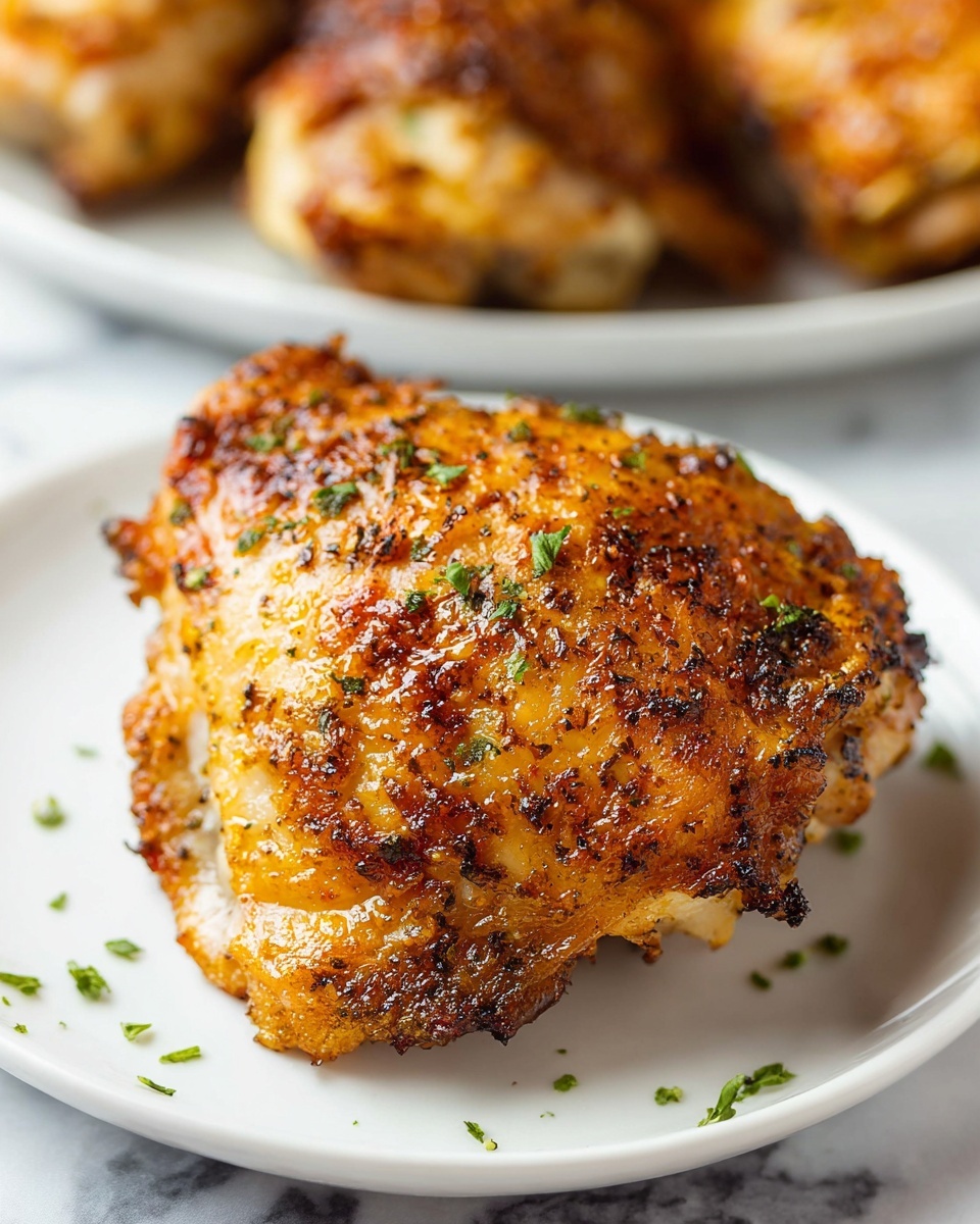 Air Fryer Crispy Italian-Seasoned Chicken Thighs Recipe - Recipe Image