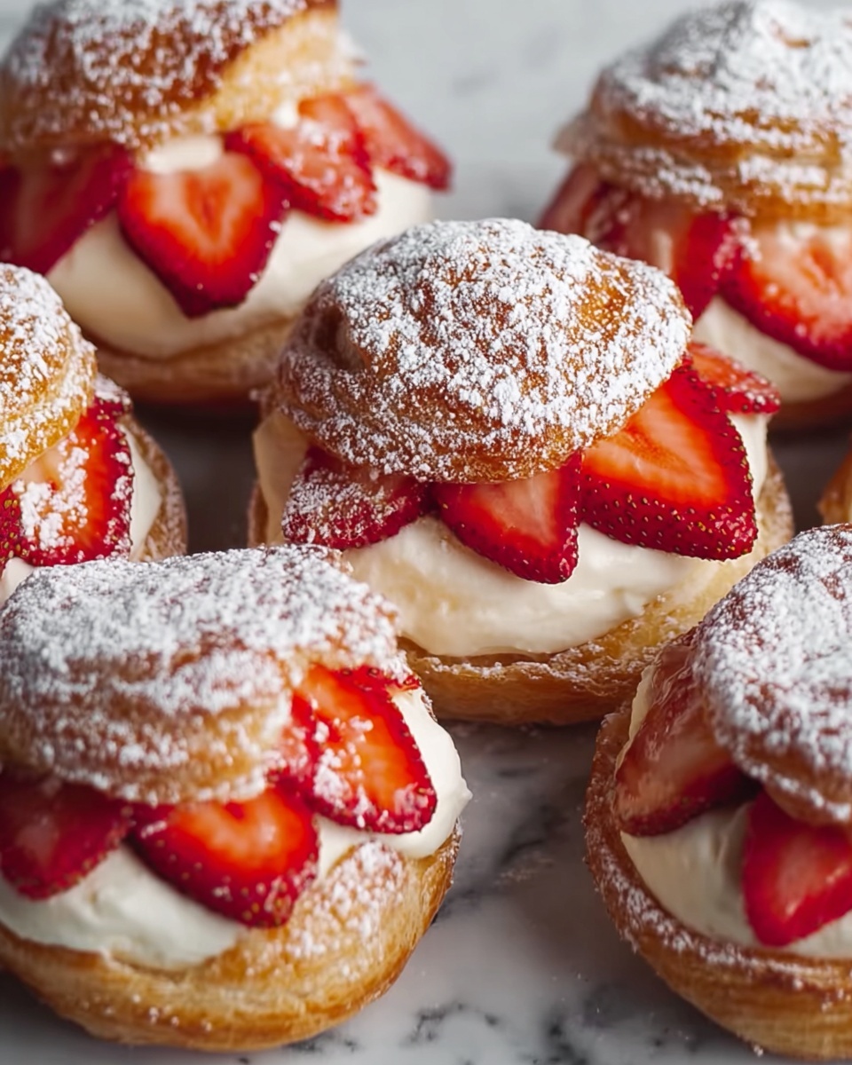 Decadent Strawberry Brioches with Orange Almond Cream Bliss Recipe - Recipe Image