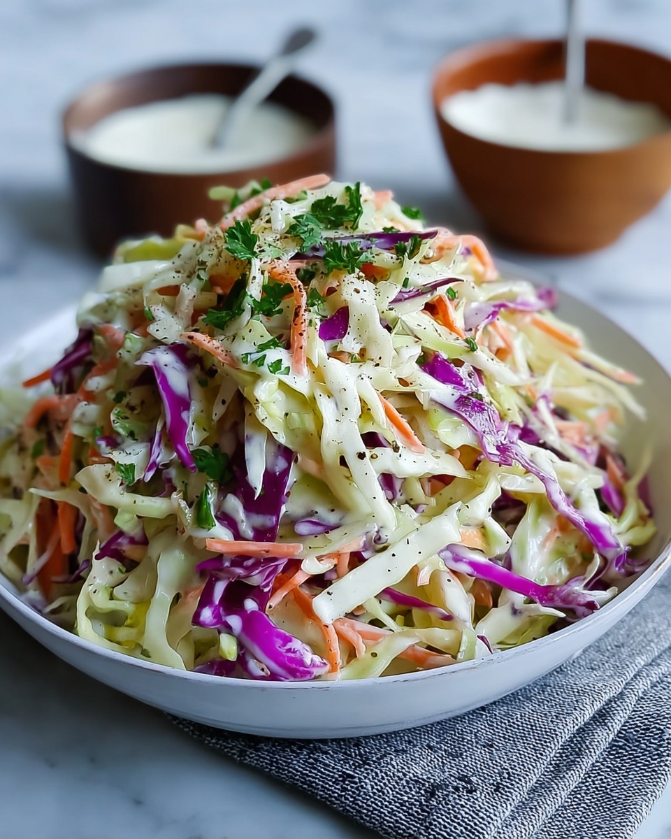 The Best Old-Fashioned Creamy Coleslaw Recipe - Recipe Image