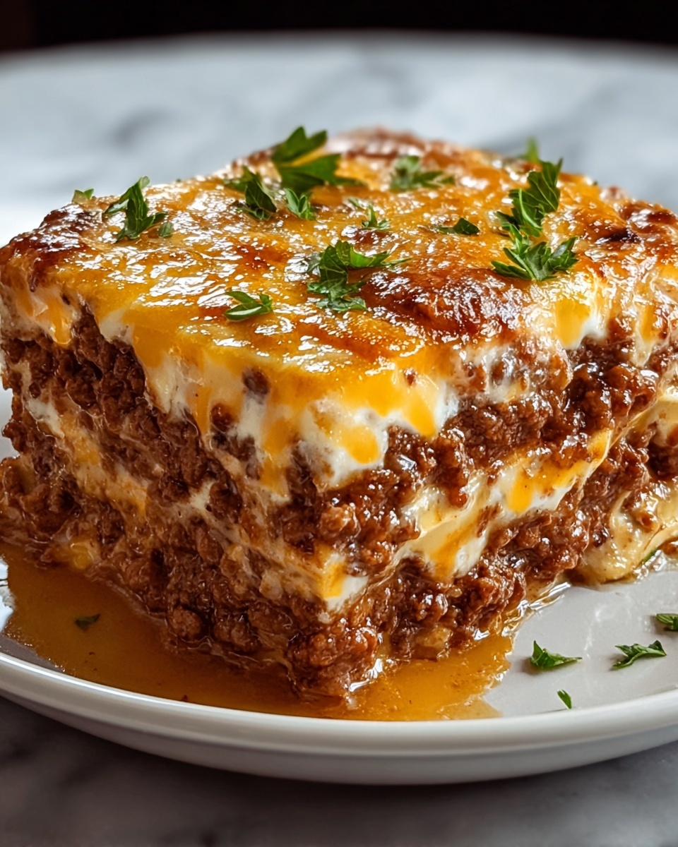 Cheesy Loaded Meatloaf Casserole Recipe - Recipe Image