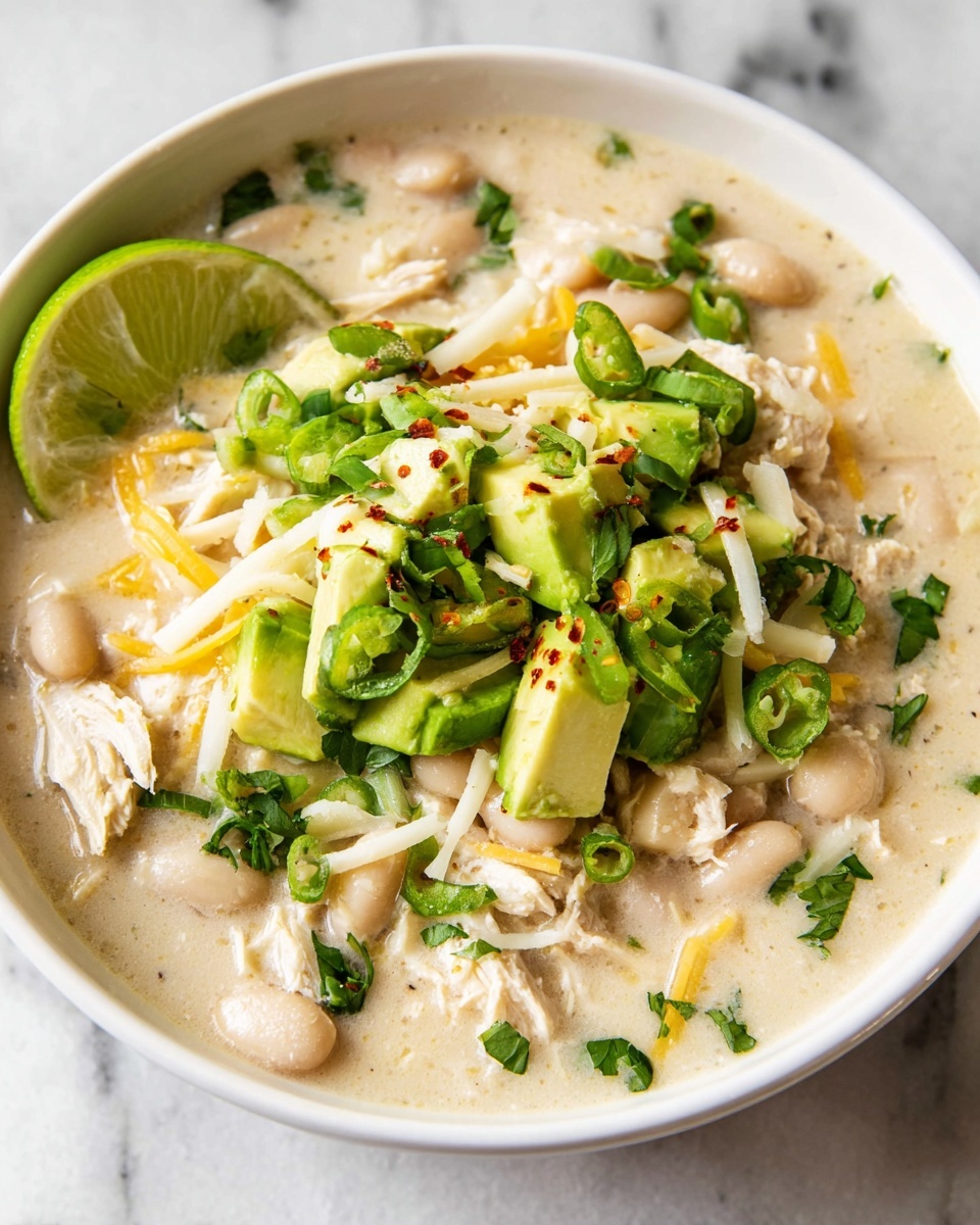Slow Cooker White Chicken Chili Recipe - Recipe Image