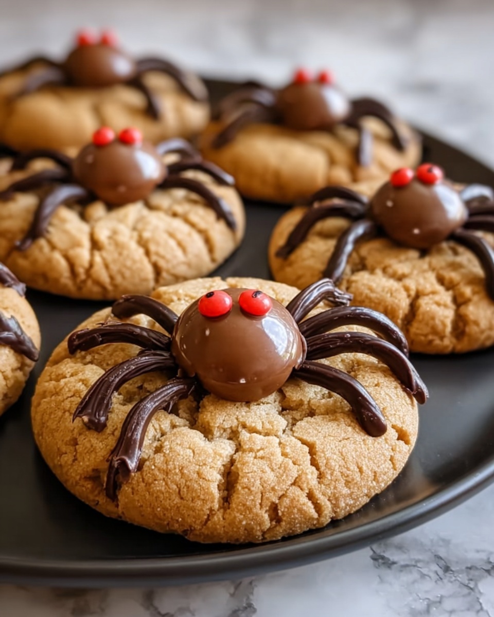 Peanut Butter Spider Cookies: A Spooky Twist for Halloween Recipe - Recipe Image