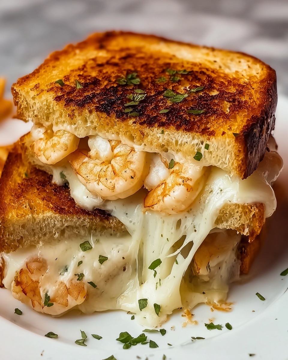 Shrimp & Cheese Grilled Sandwich Recipe - Recipe Image