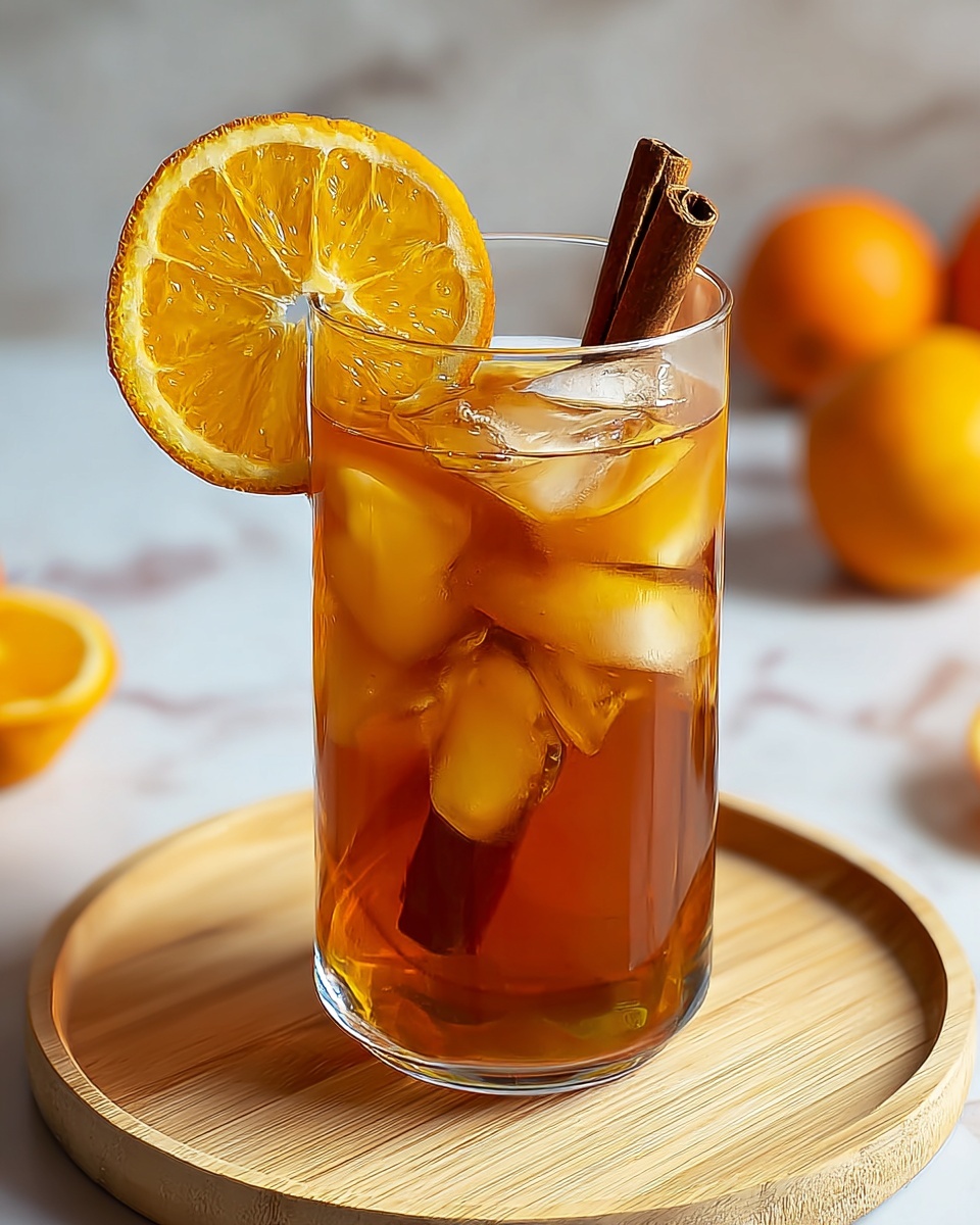 Refreshingly Delicious Orange Cinnamon Iced Tea Recipe - Recipe Image