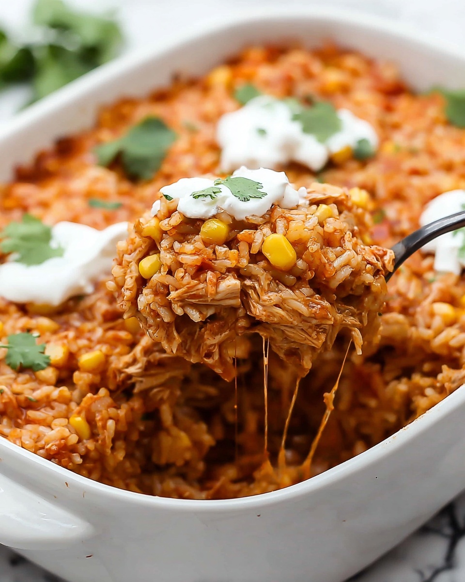 Chicken Enchilada Rice Casserole Recipe - Recipe Image