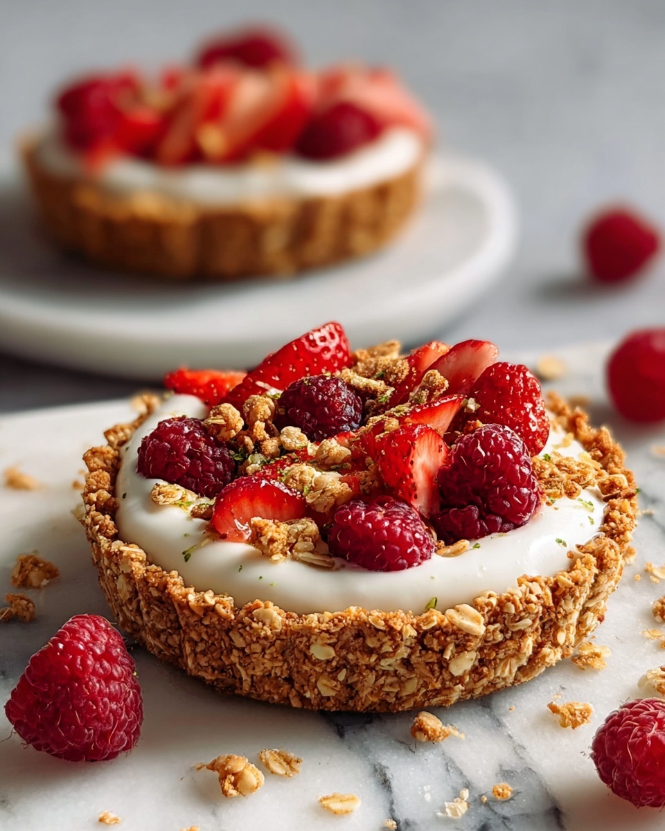 Breakfast Fruit Tart with Granola Crust Recipe - Recipe Image