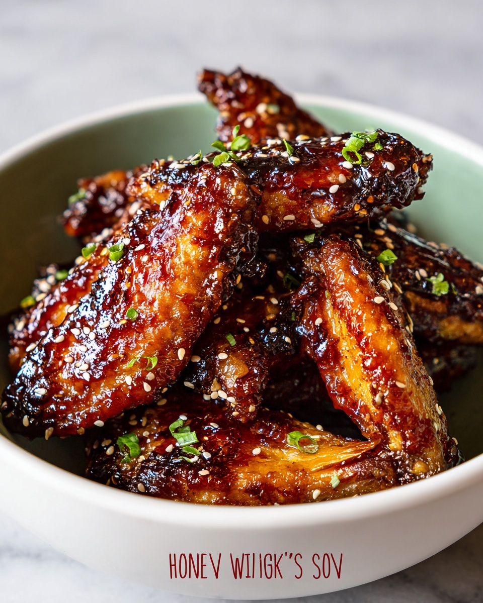 Honey Soy Sticky Chicken Wings Recipe - Recipe Image