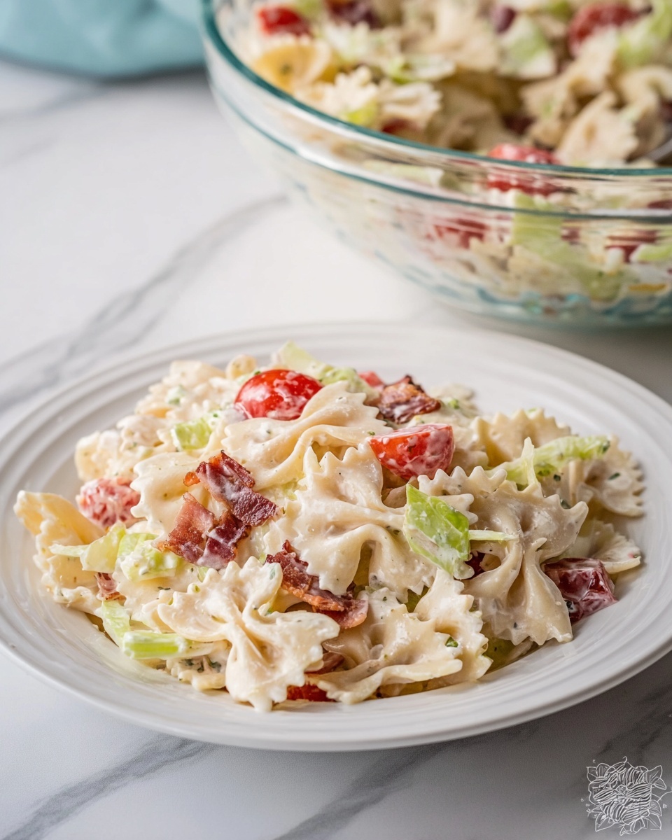 BLT Pasta Salad Recipe - Recipe Image