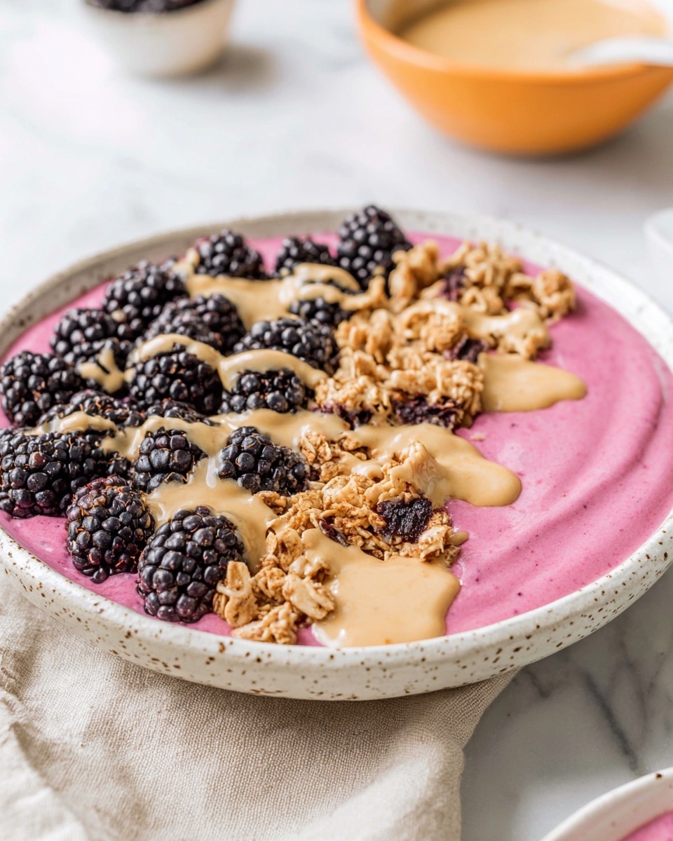 Blackberry Granola Smoothie Bowl Recipe - Recipe Image