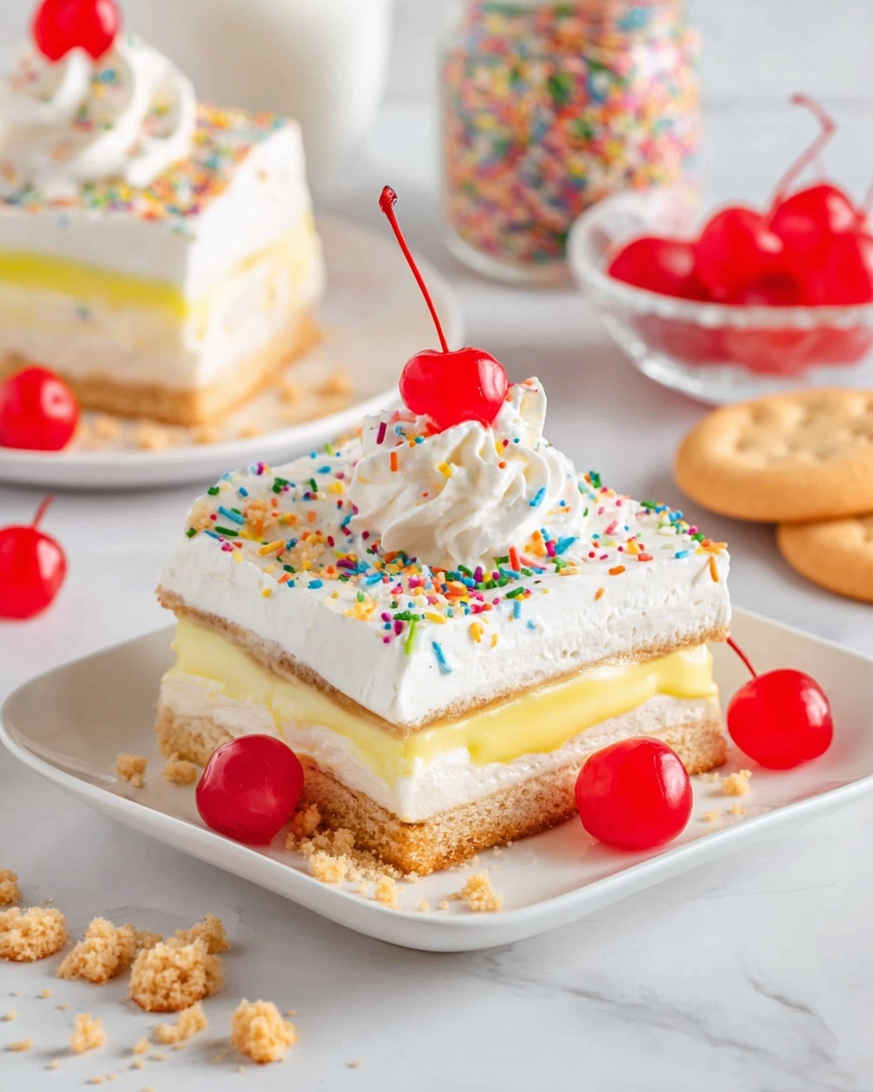 Birthday Cake Lush Cake Recipe - Recipe Image