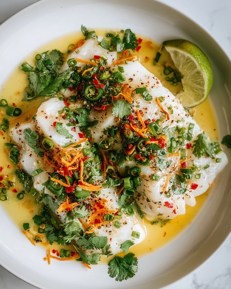 Simple Coconut Milk Poached Fish Recipe - Recipe Image