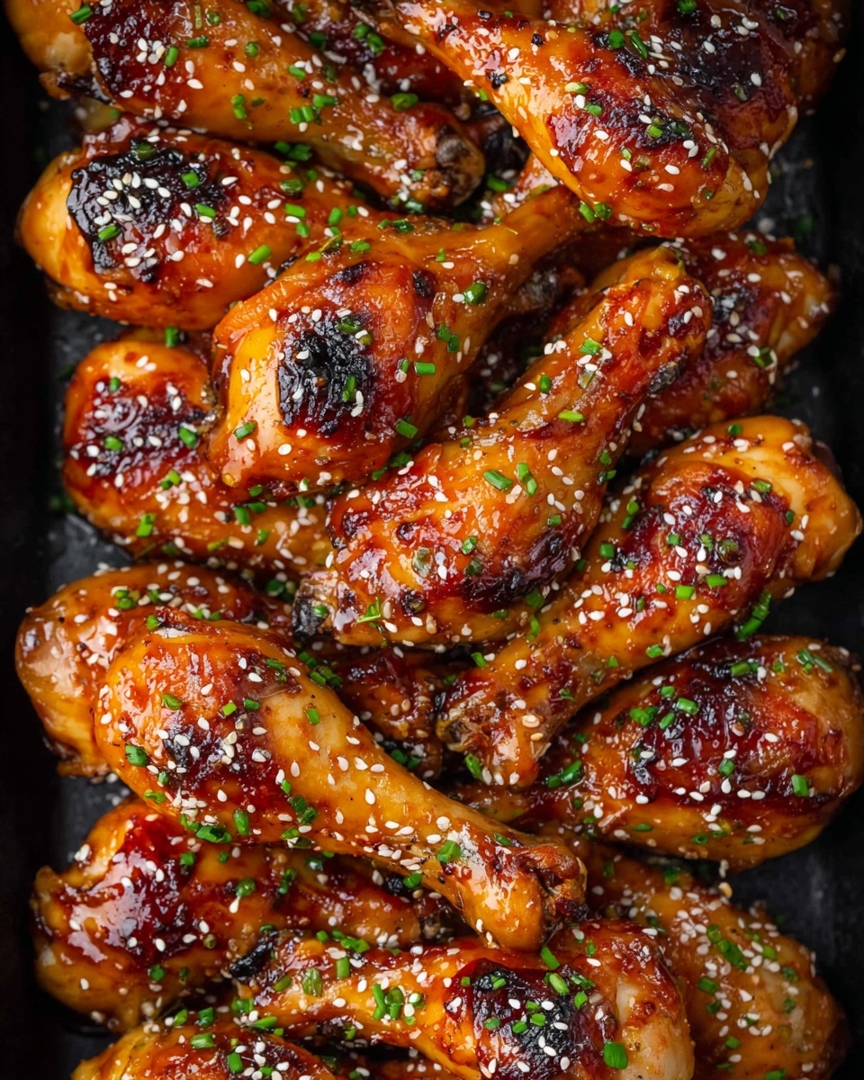 Baked Honey Glazed Chicken Drumsticks Recipe - Recipe Image