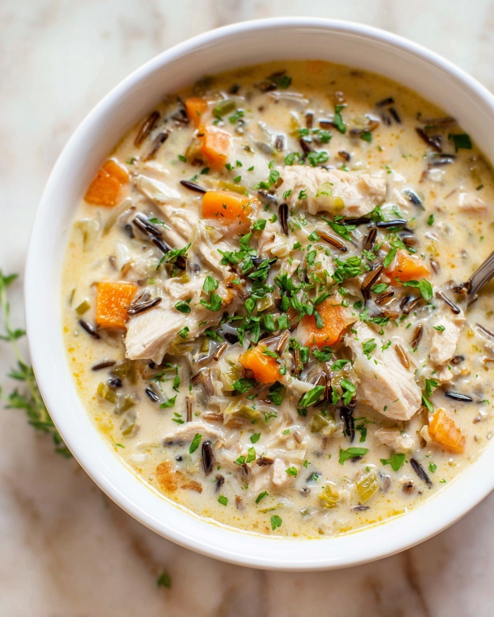 Leftover Turkey and Wild Rice Soup Recipe - Recipe Image