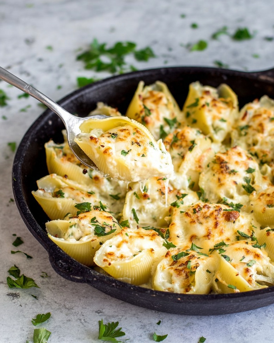 Lemon Chicken Stuffed Shells Recipe - Recipe Image
