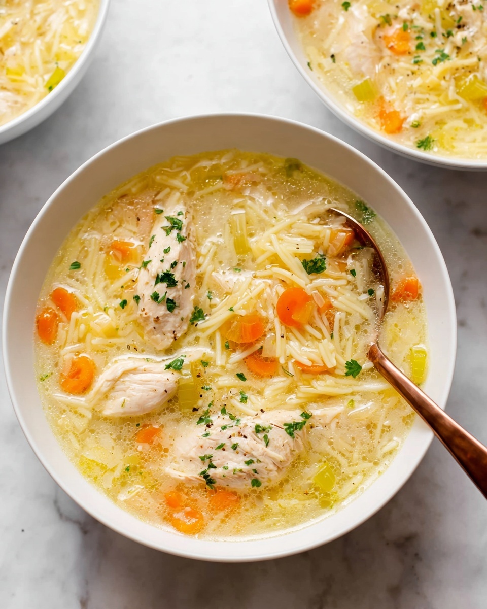 Lemon Chicken Orzo Soup Recipe - Recipe Image