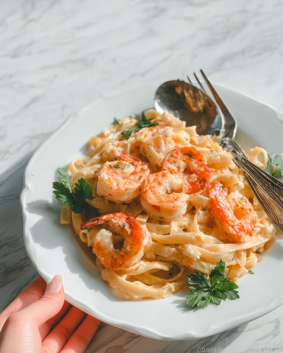 Shrimp Alfredo Pasta Recipe - Recipe Image