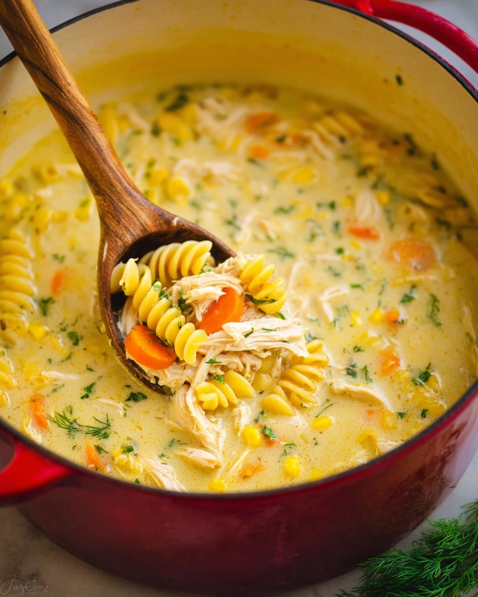 Creamy Chicken Noodle Soup Recipe - Recipe Image