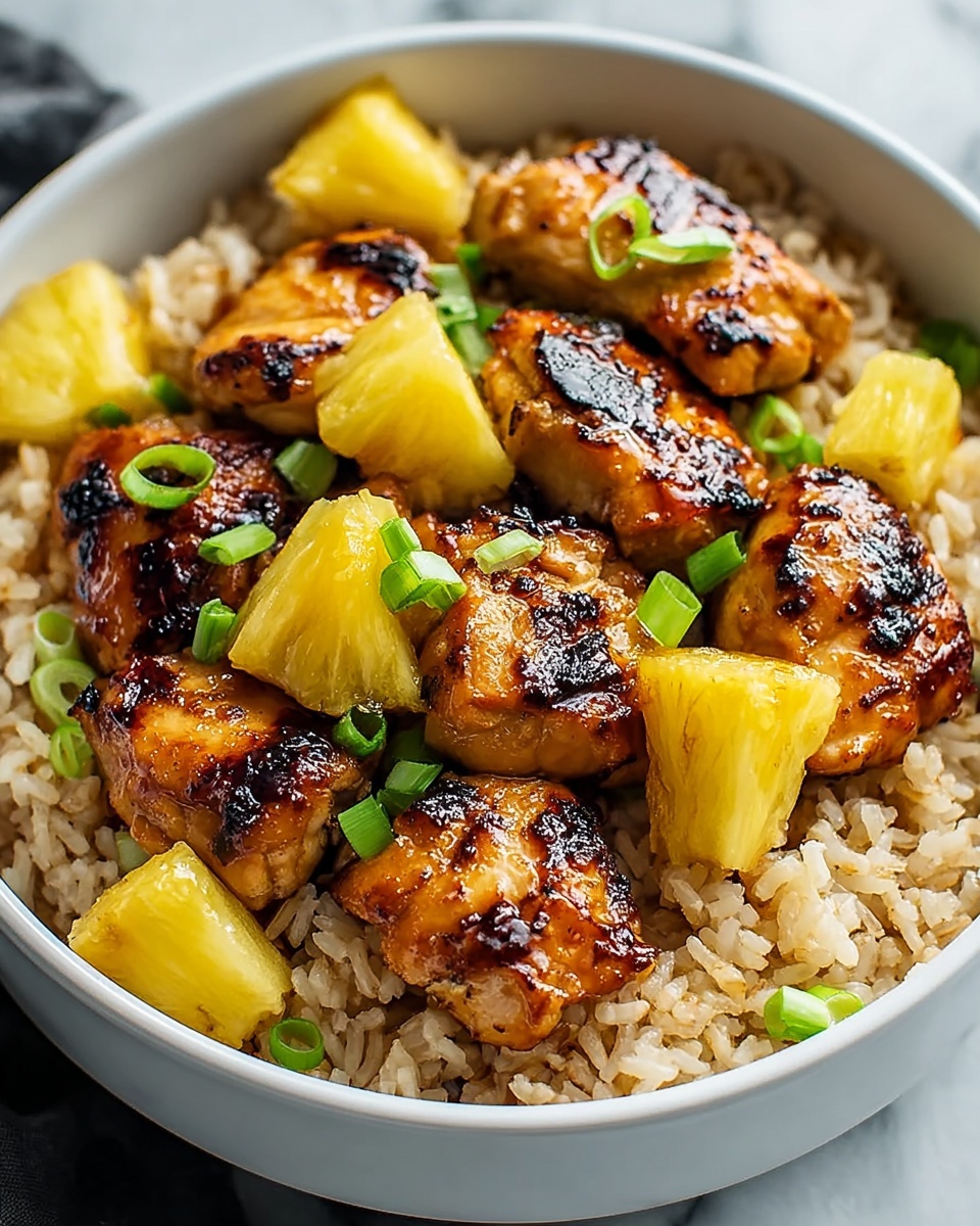 Sweet and Savory Pineapple Chicken and Rice Recipe - Recipe Image