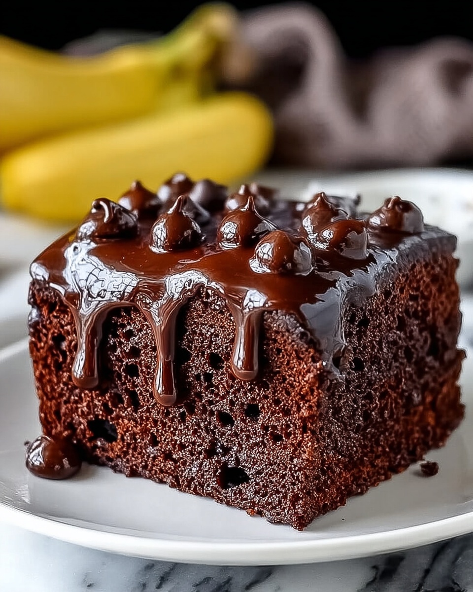 Incredible Chocolate Banana Applesauce Cake Recipe - Recipe Image
