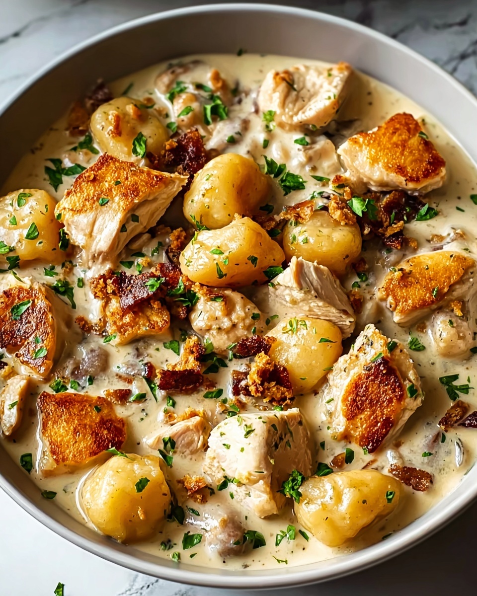 Creamy Asiago Chicken and Gnocchi Recipe - Recipe Image
