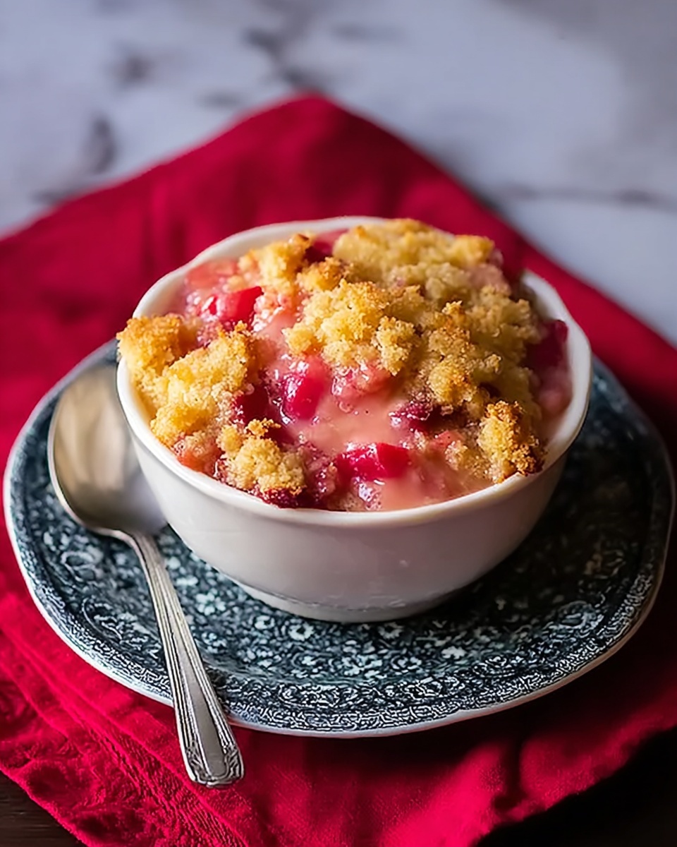 Rhubarb Pudding Cake Recipe - Recipe Image