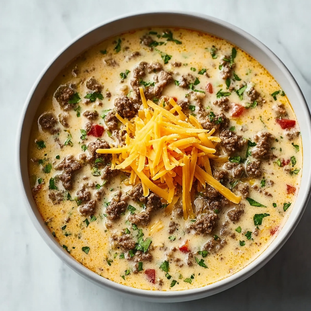 Easy Cheeseburger Soup Recipe - Recipe Image