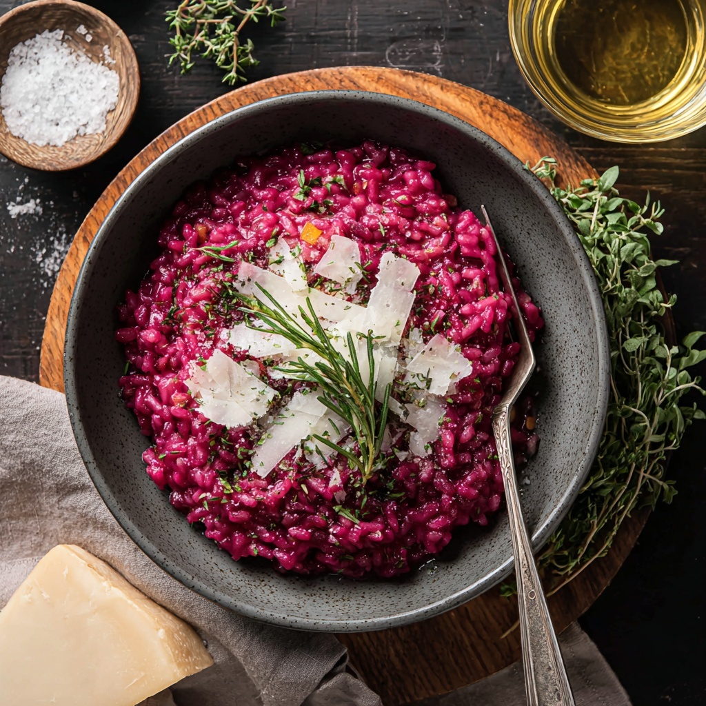 Creamy Beet Risotto Recipe - Recipe Image
