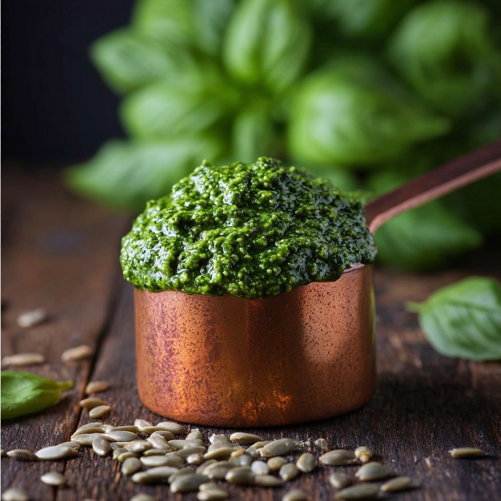 Sunflower Seed Basil Pesto Recipe - Recipe Image