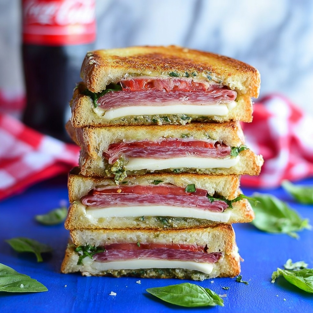 Italian Pressed Picnic Sandwich Recipe - Recipe Image
