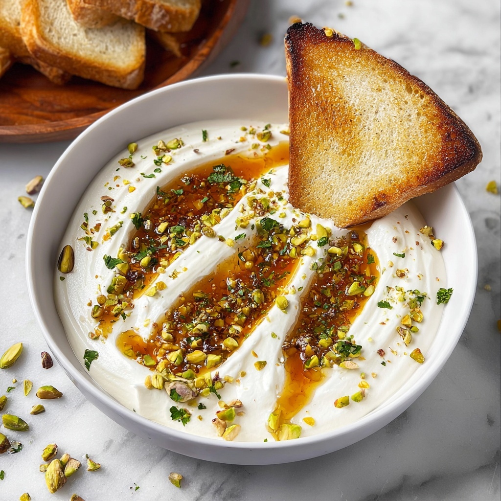 Whipped Feta Dip with Garlic Honey Recipe - Recipe Image