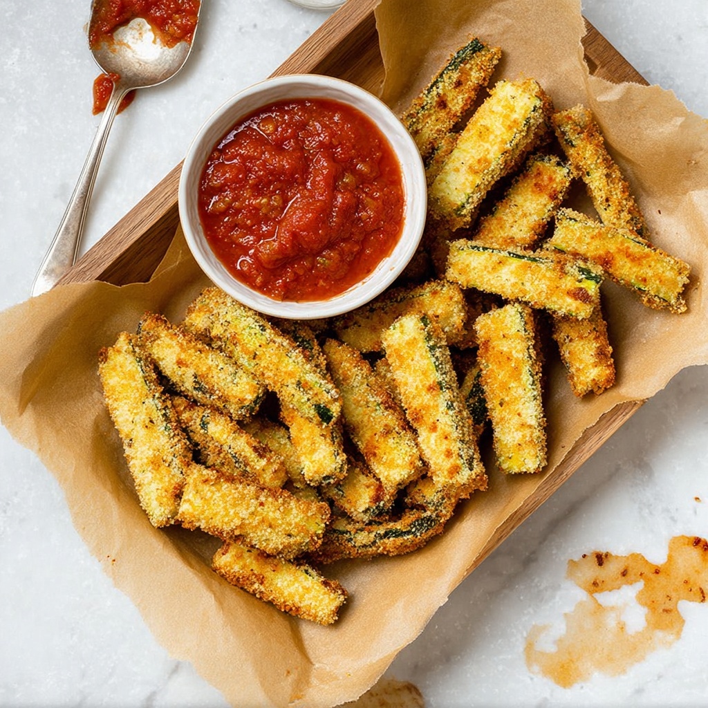 Baked Zucchini Fries Recipe - Recipe Image