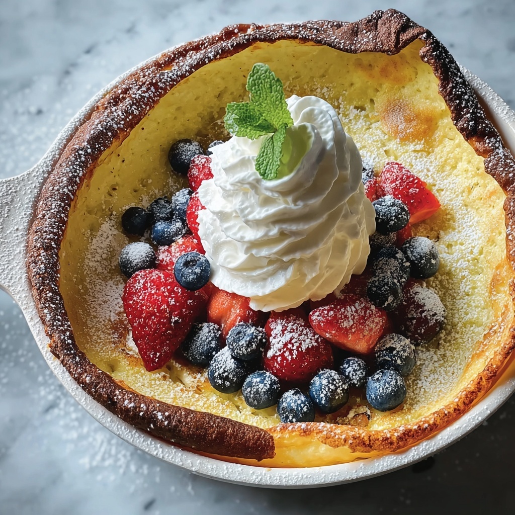 Dutch Baby Pancake with Maple Whipped Cream Recipe - Recipe Image