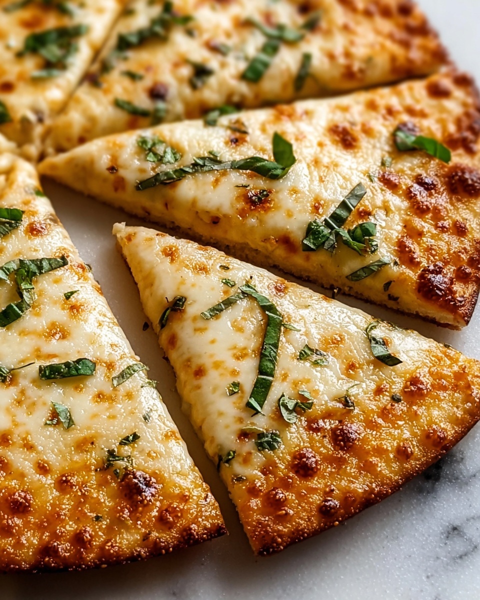 Cheesy Basil & Garlic Pizza Recipe - Recipe Image