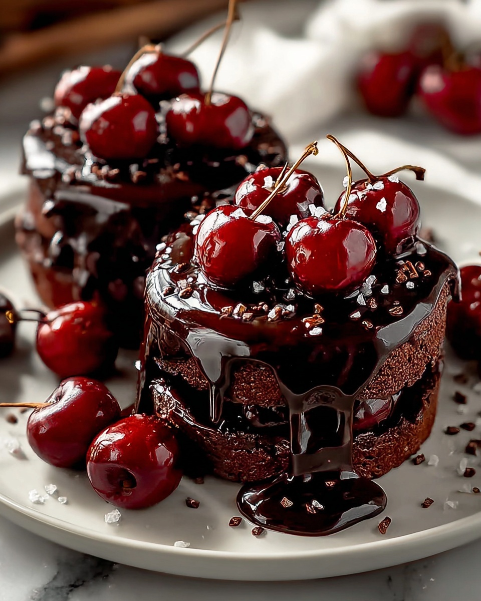 Swiss Chocolate Cherry Roll Cake Recipe - Recipe Image