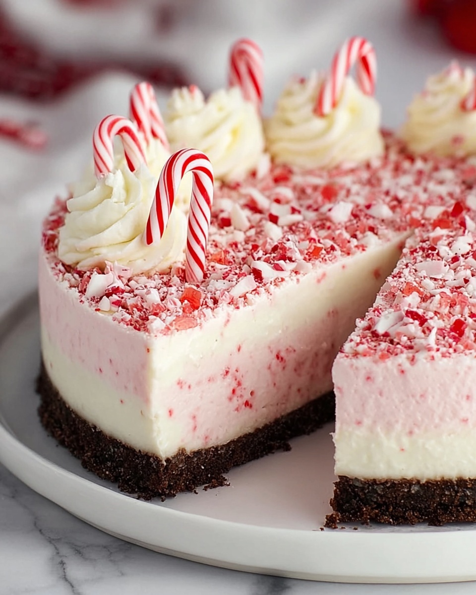 Candy Cane Holiday Cheesecake in an Instant Pot Recipe - Recipe Image