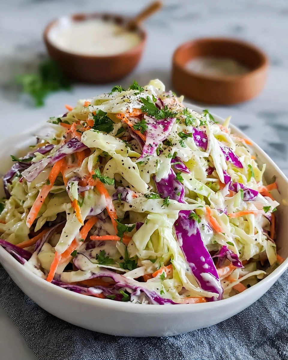 The Best Old-Fashioned Creamy Coleslaw Recipe - Recipe Image