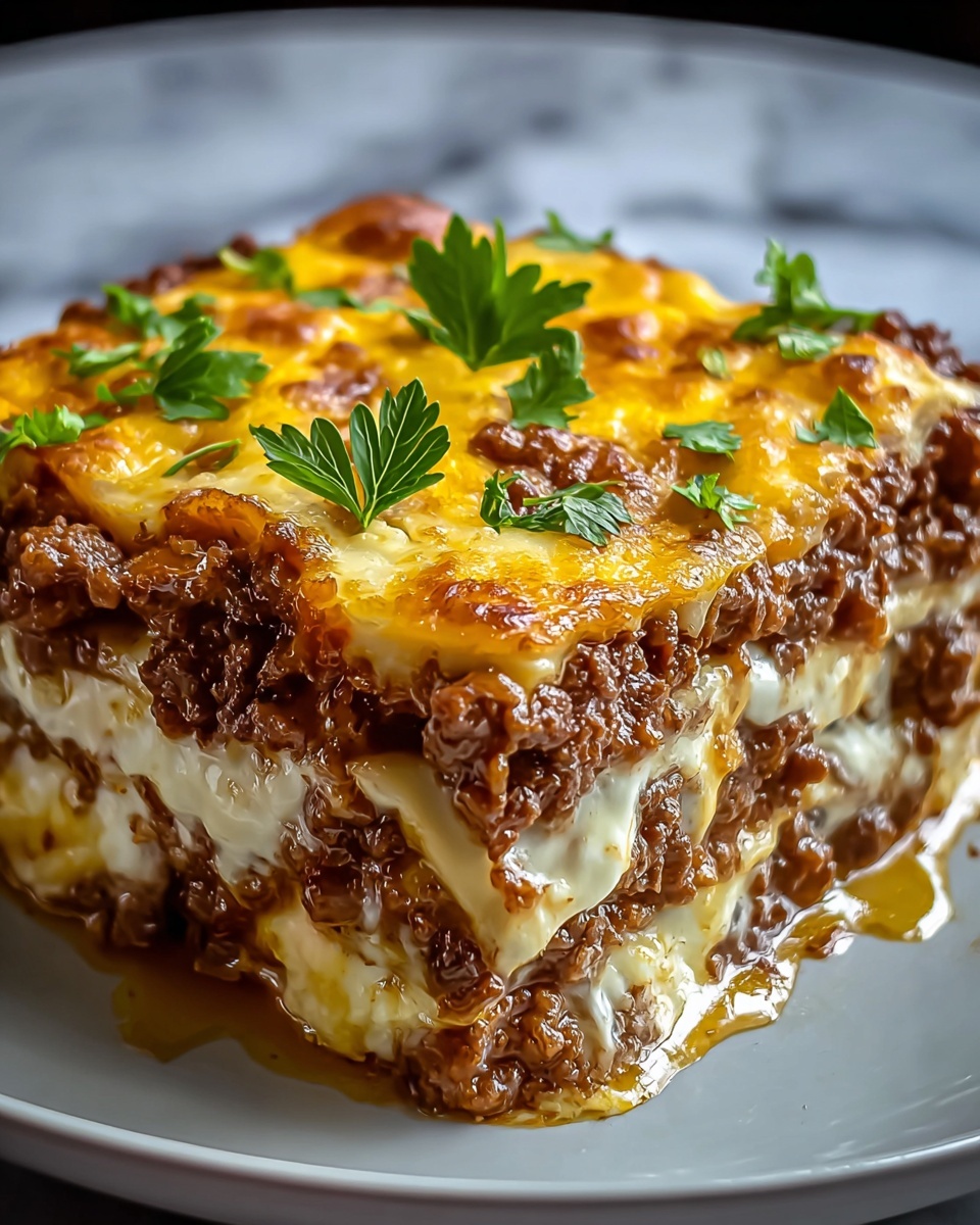 Cheesy Loaded Meatloaf Casserole Recipe - Recipe Image