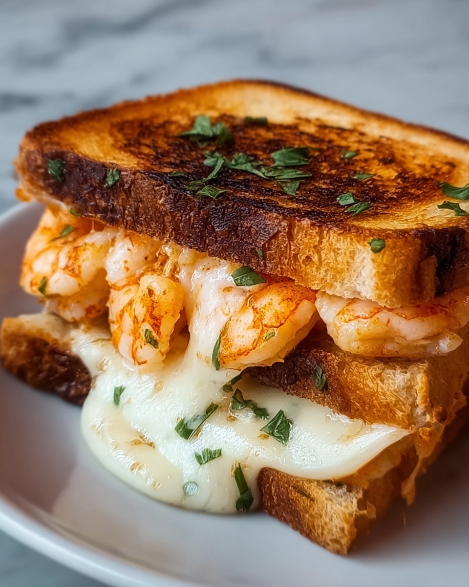 Shrimp & Cheese Grilled Sandwich Recipe - Recipe Image