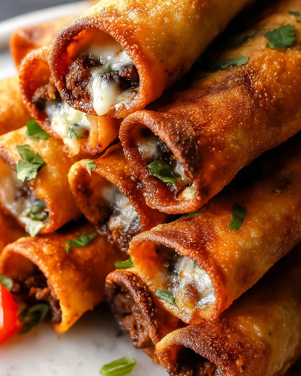 Crispy Jalapeño Popper Beef Taquitos Recipe - Recipe Image