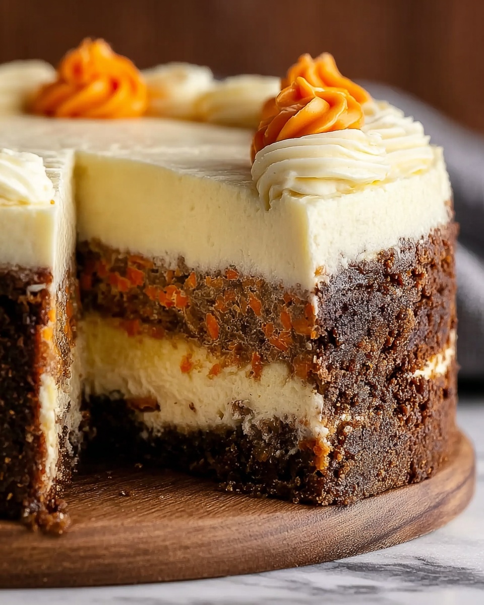 Irresistible Carrot Cake Cheesecake You'll Crave Again and Again Recipe - Recipe Image