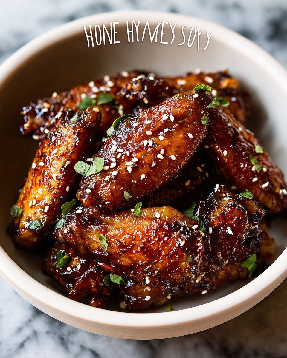 Honey Soy Sticky Chicken Wings Recipe - Recipe Image