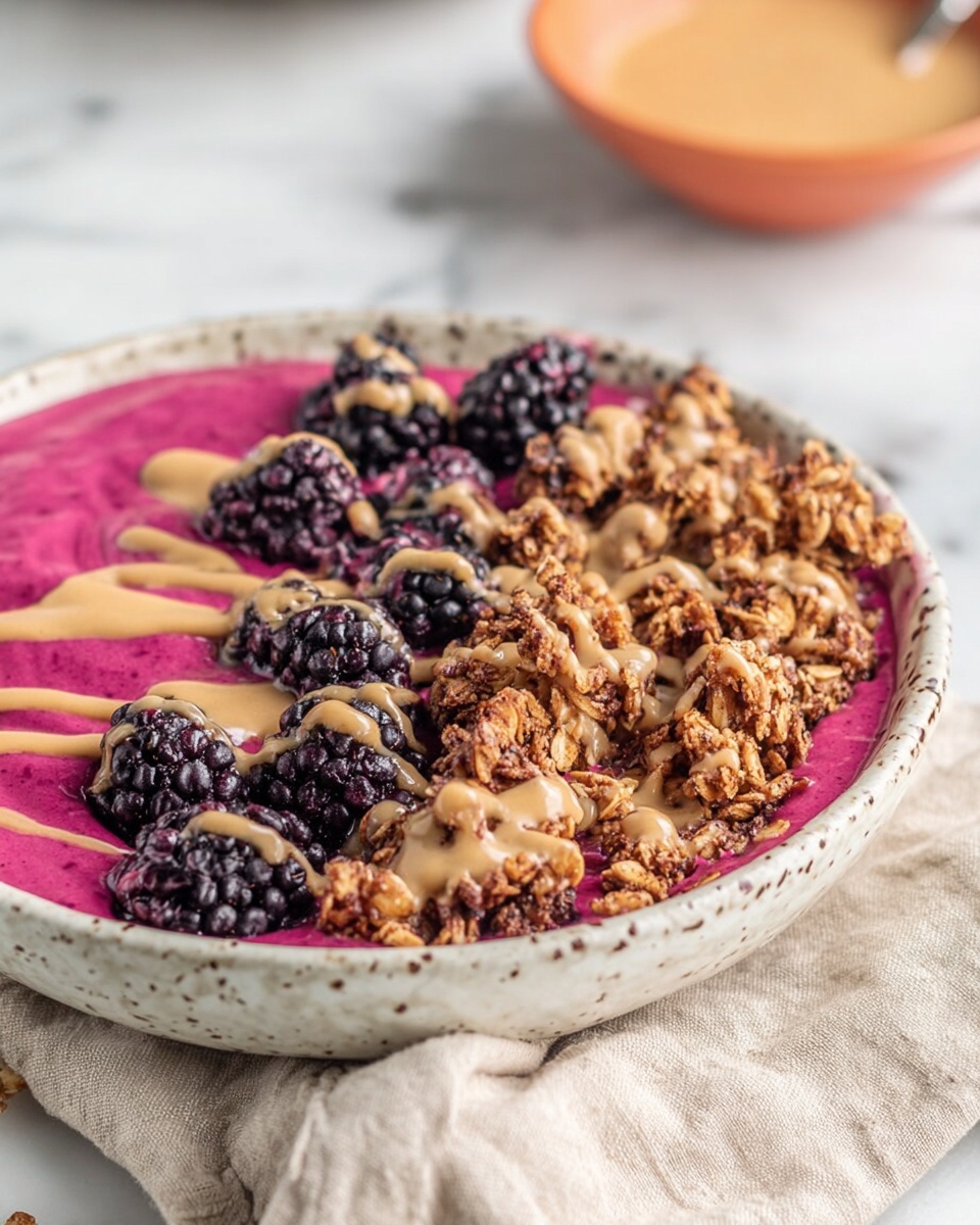 Blackberry Granola Smoothie Bowl Recipe - Recipe Image