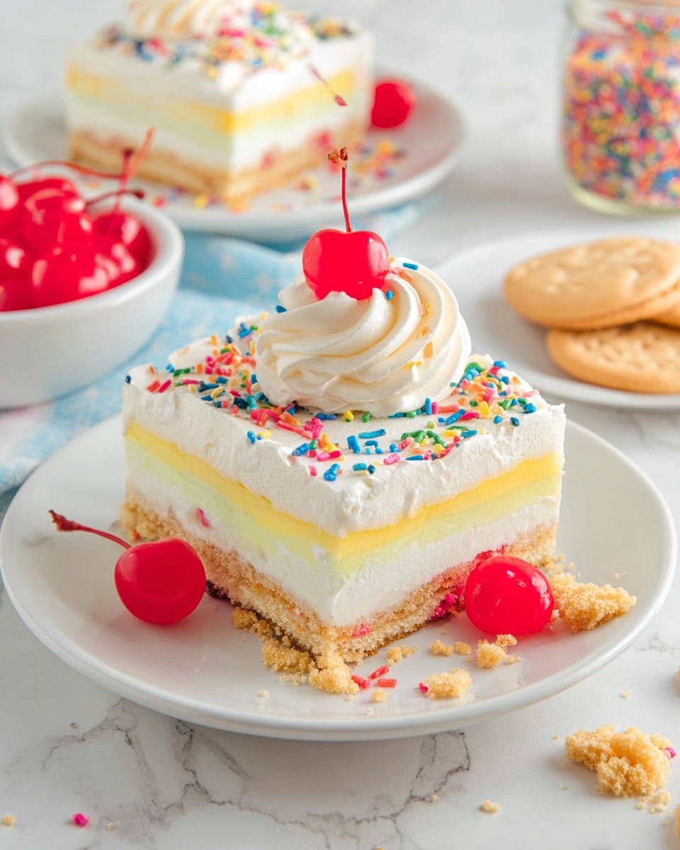 Birthday Cake Lush Cake Recipe - Recipe Image