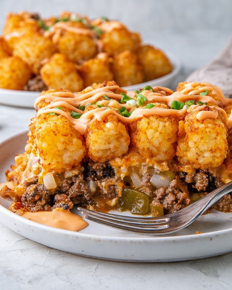 Big Mac Tater Tot Casserole Recipe - Recipe Image