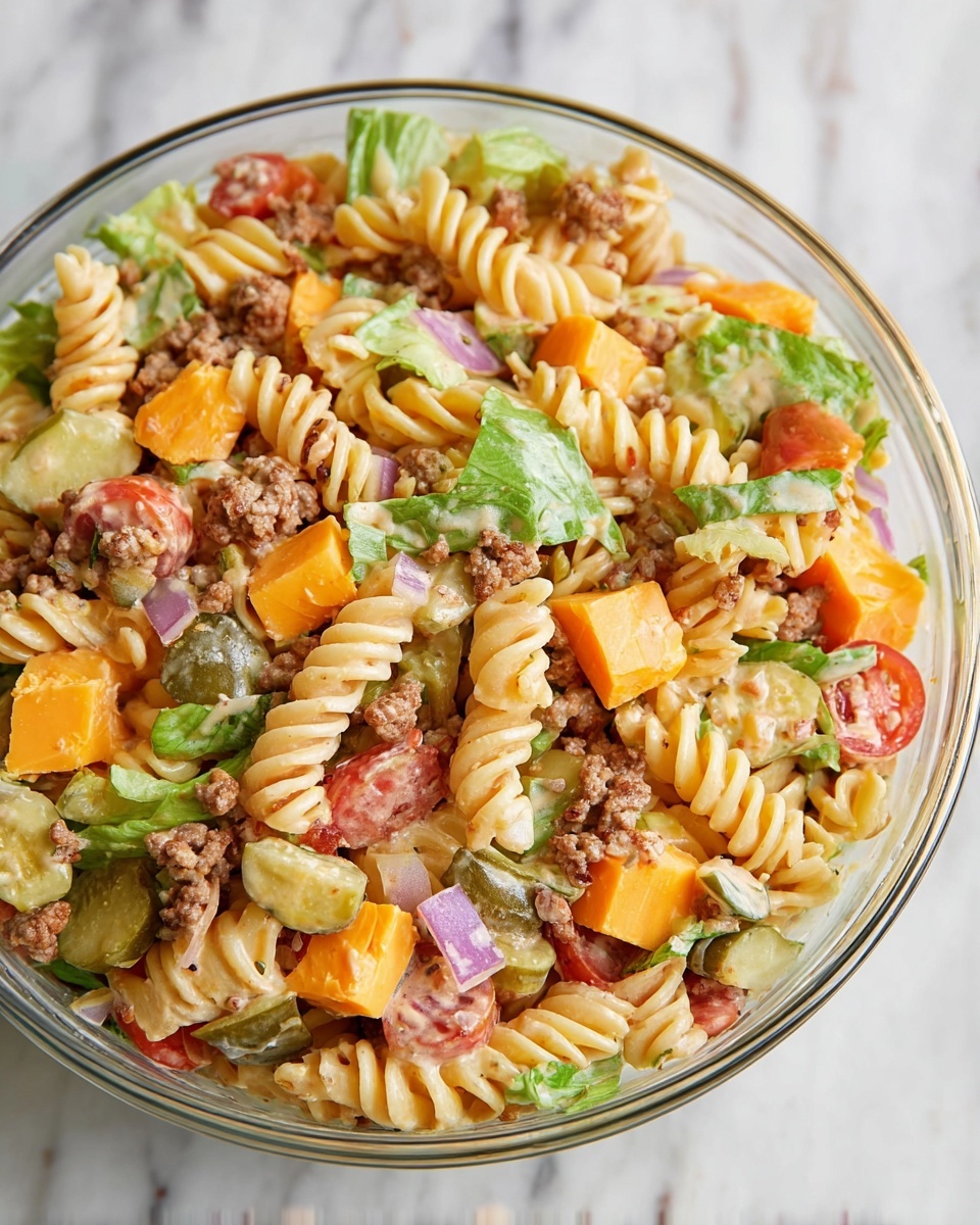 Big Mac Pasta Salad Recipe - Recipe Image