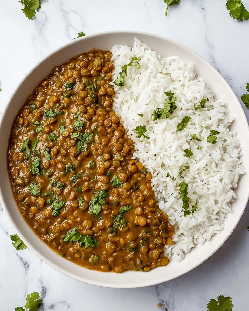 Simple Coconut Red Lentil Dal Recipe - Recipe Image