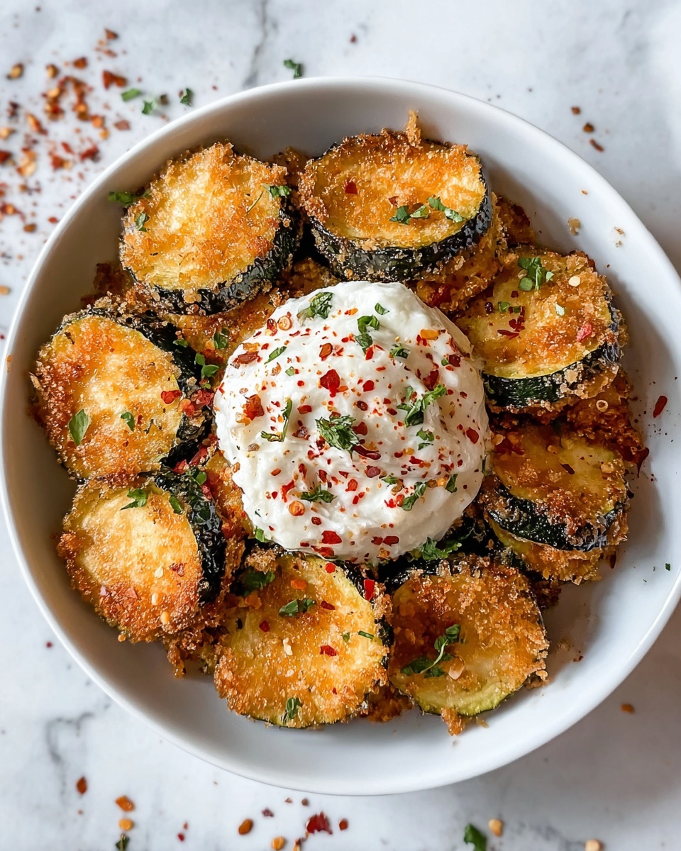 Crispy Courgette Fritti with Creamy Whipped Feta Recipe - Recipe Image