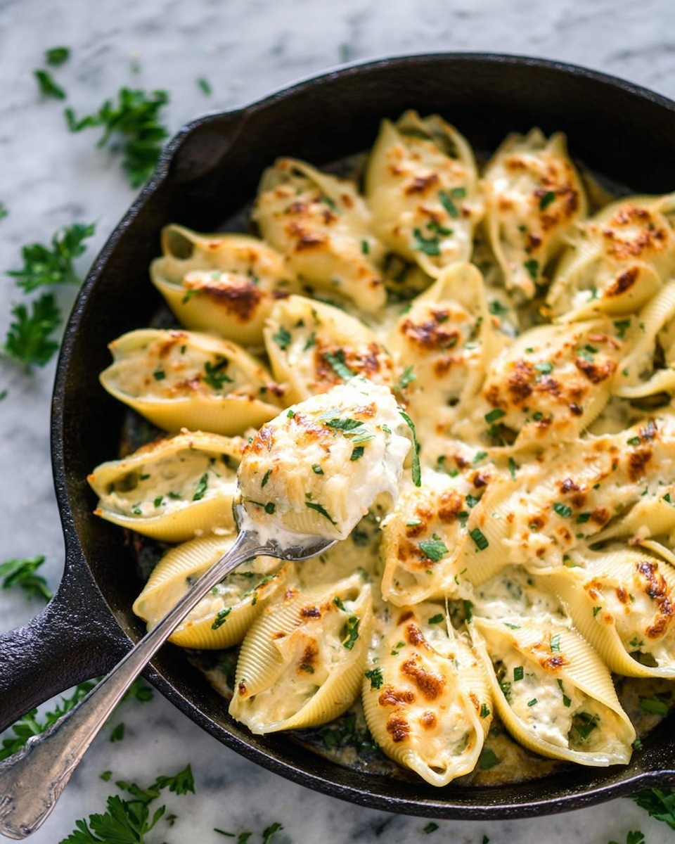 Lemon Chicken Stuffed Shells Recipe - Recipe Image