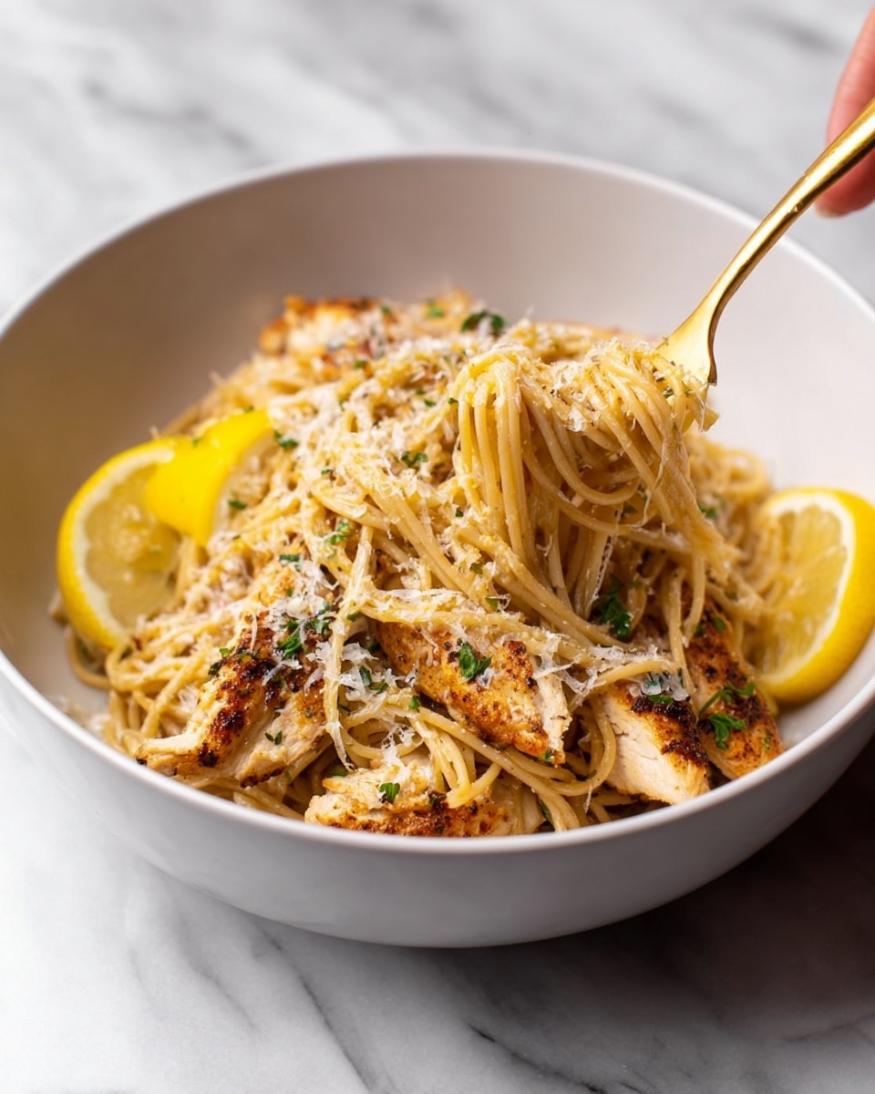 Lemon Chicken Pasta Recipe - Recipe Image